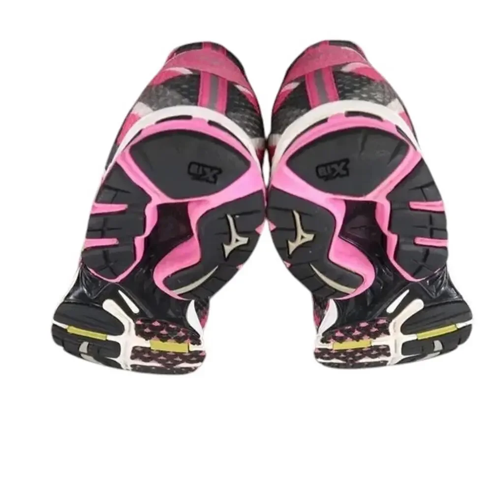 Mizuno Shoes Womens 9 Athletic Trainers Wave Elixir 8 Running Sport Active Pink